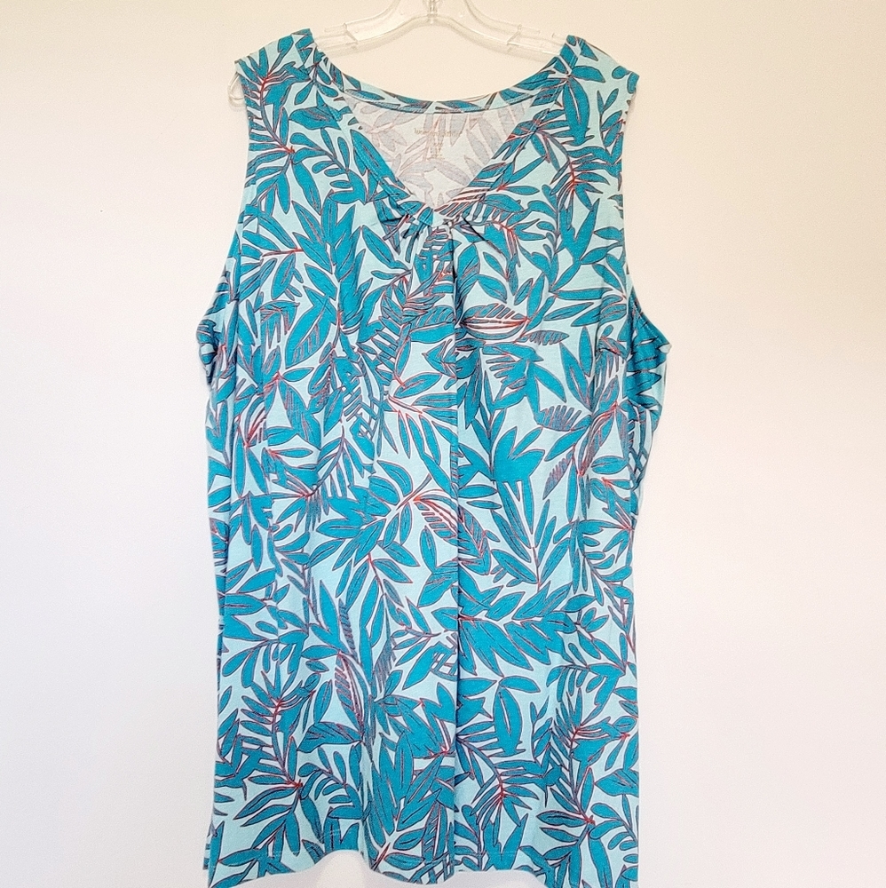 Woman within plus size teal top